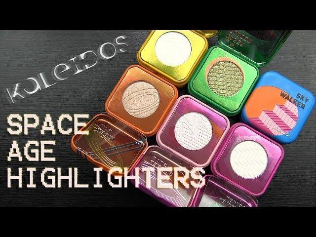 Kaleidos SPACE AGE HIGHLIGHTERS: Real Swatches, Application, Review