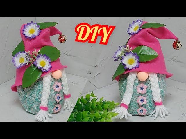 SPRING GNOME from a SOCK without sewing. How to make a gnome. DIY crafts