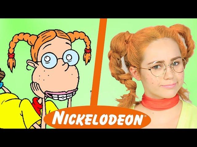 1 Woman + 4 Nickelodeon Cartoon Characters