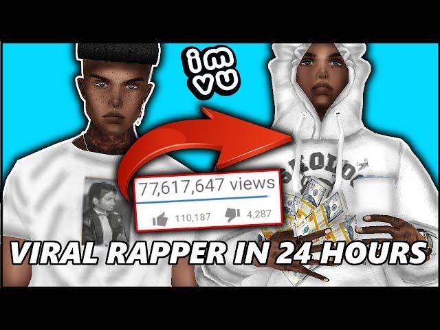 BECOMING A VIRAL RAPPER IN 24 HOURS CHALLENGE !!! (IMVU)