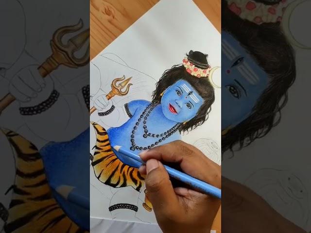 cute shiv ji drawing / cutest for of mahakaal /bholenath cute drawing #god #babygod #shivjiavatar