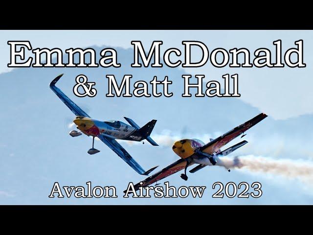 Emma McDonald, Extra 300L & Matt Hall, MXS-R  - Australian International Airshow - 2023-03-03.