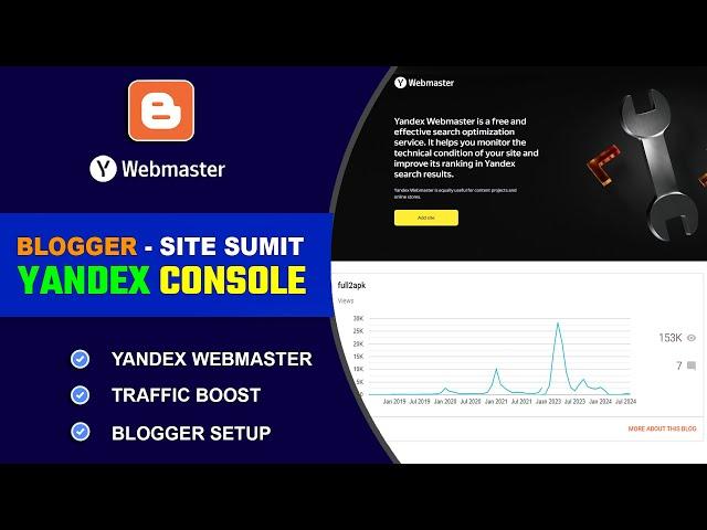 How to Submit Blogger Website in Yandex Webmaster - Verify Site