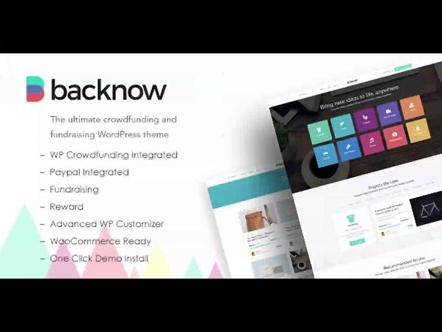 Backnow - Crowdfunding and Fundraising WordPress Theme | Themeforest Website Templates and Themes