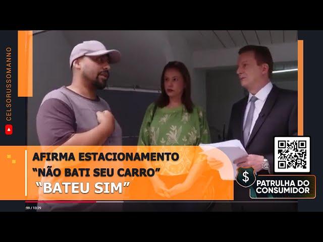 Afirma estacionamento - "Não bati seu carro" – “Bateu sim”