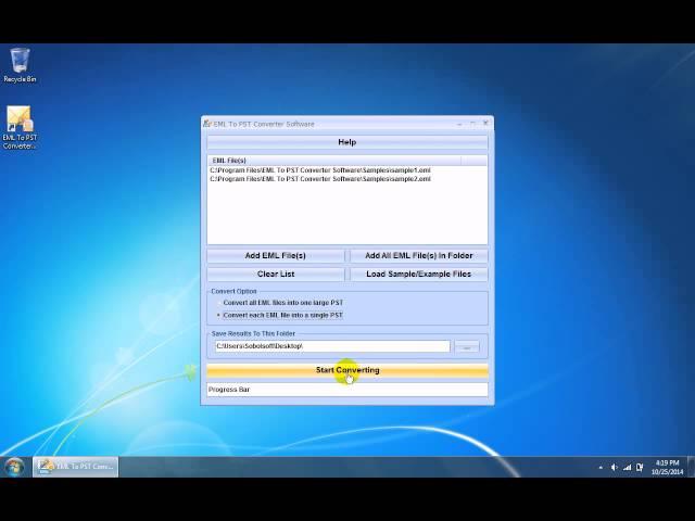 How To Use EML To PST Converter Software