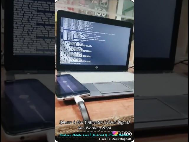 iPhone 6 plus Untheater iCloud bypass | SIM working #2024 #iphone #icloudbypassfull