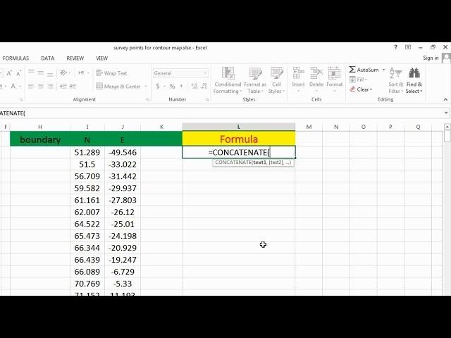 how to Import survey data from excel into autoCAD