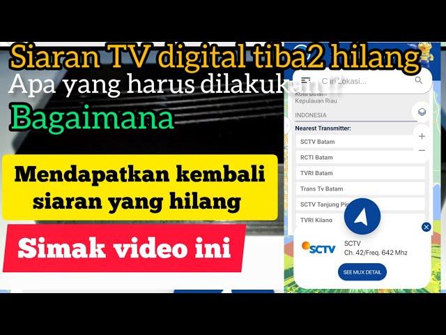 CARA SCAN MANUAL SIARAN DIGITAL YANG HILANG || pada set top box