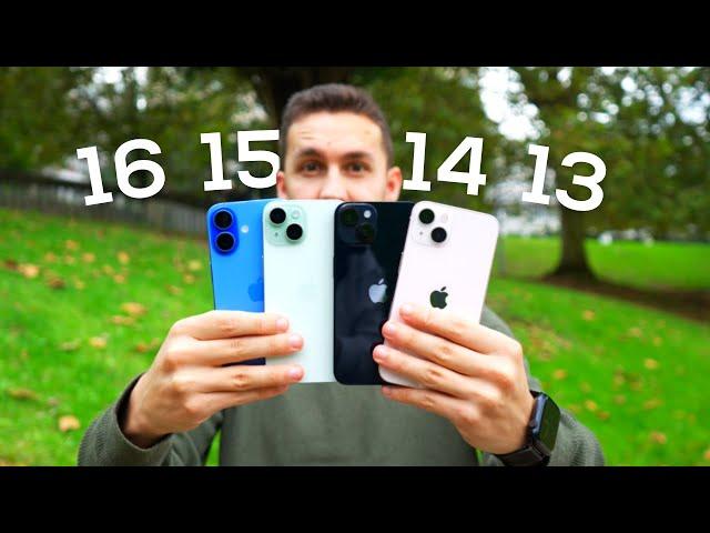 iPhone 16 vs 15 vs 14 vs 13  ¿Cuál VALE MÁS la pena?