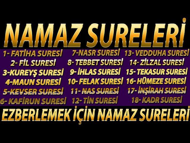 Namaz Sureleri | Namazda Okunan Ezberlemesi En Kolay Olan Sureler