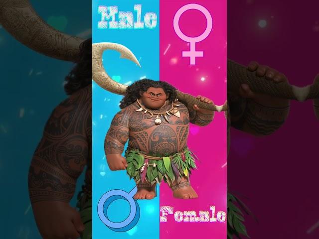 cambio de genero version moana 