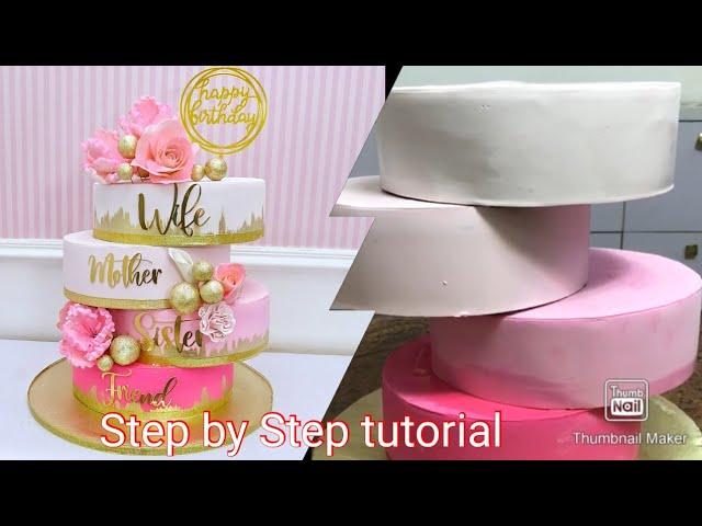 Fondant decoration technique| trending Fondant cake