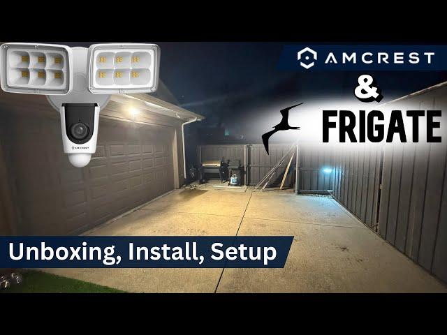 Amcrest Floodlight Camera Install with Frigate & HomeAssistant