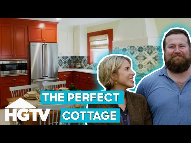 Ben & Erin's Red Kitchen Design Stuns Home Owners | Home Town