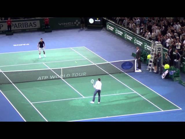 Zlatan Ibrahimovic plays tennis with Novak Djokovic HD