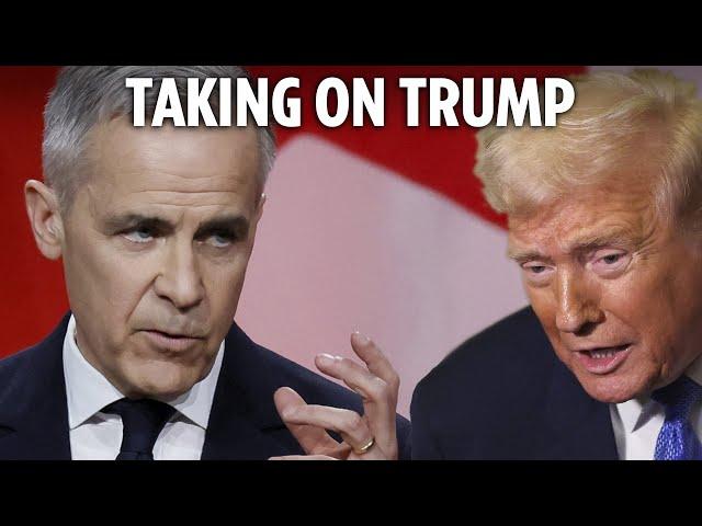 Mark Carney slams Donald Trump in first speech as Canadian PM