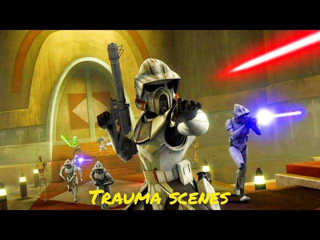 All Commander Trauma scenes - The Clone Wars