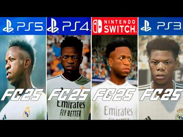 EA FC 25 | PS5 Vs PS4 Vs Nintendo Switch Vs PS3 - Comparison