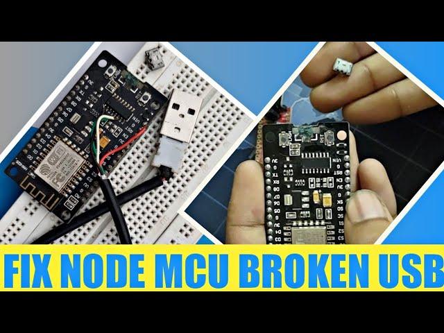 Node MCU Broken USB Fix | Upload Sketch Using FTDI Module | Connect USB  to CH340g IC | Hindi