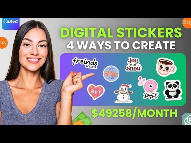 How to Earn $50K/Month Selling Digital Stickers: 4 Ways to Create & Sell Them