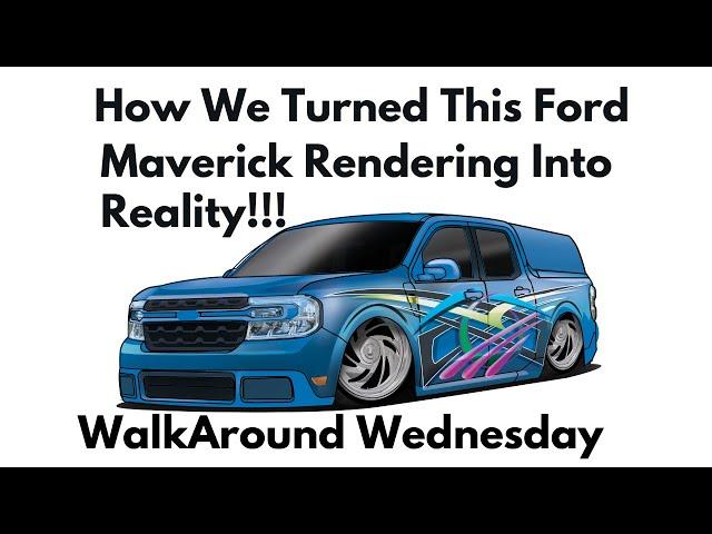 WalkAround Wednesday: Insane 2022 Ford Maverick Build- Mini Truck Vibes, Custom Paint & 8 MTX Subs!