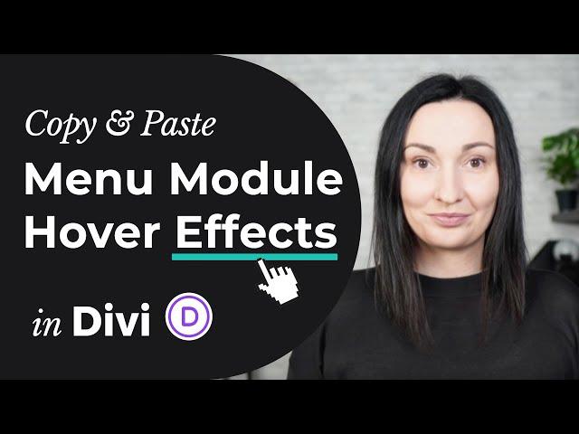 Copy & Paste Divi Menu Module Hover Effects + Free Divi Layout