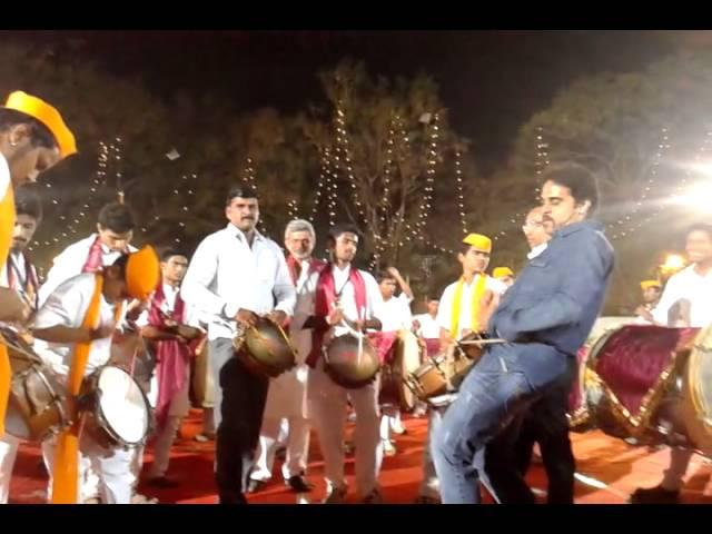 Ganesh Gund-patil and Nilesh Kamble with gajar & kaleshwarnath dhol-tasha pathak