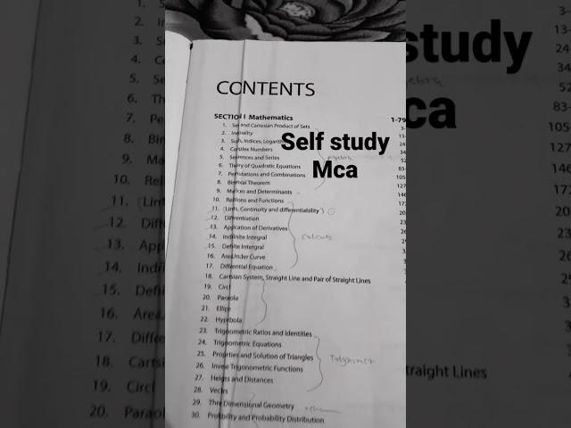 self study mca // book for nimcet prepration // apko koye nahi Hara sakte