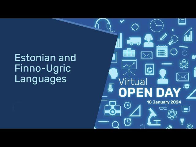 MA in Estonian and Finno Ugric Languages | University of Tartu | Virtual Open Day 2024 | Estonia