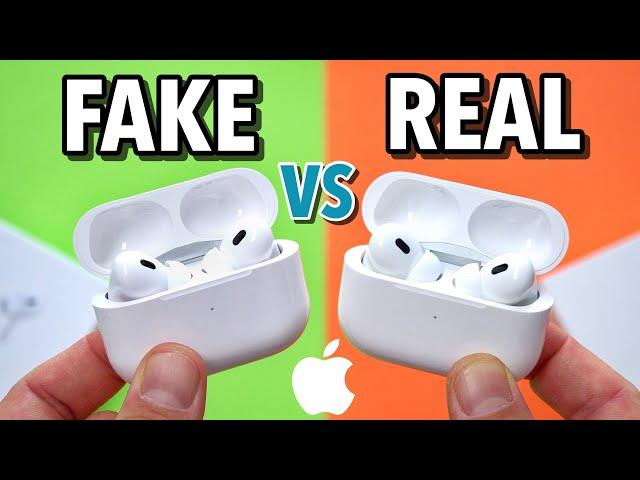 FAKE VS REAL Apple AirPods Pro 2 - Perfect Clone - Buyers Beware!