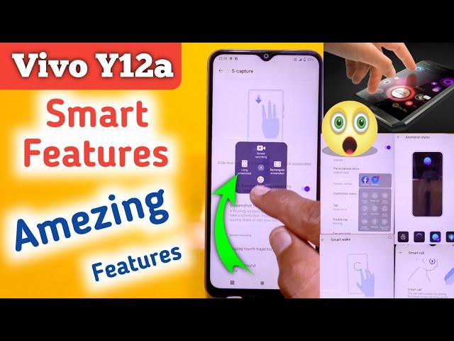 Vivo Y12a Tips And Tricks | smart screen on setting | Vivo Y12a hidden features