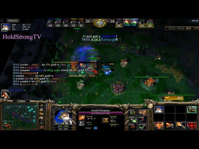 DOTA 1 Kardel Dwarven Sniper Beyond GODLIKE #6 + RAMPAGE