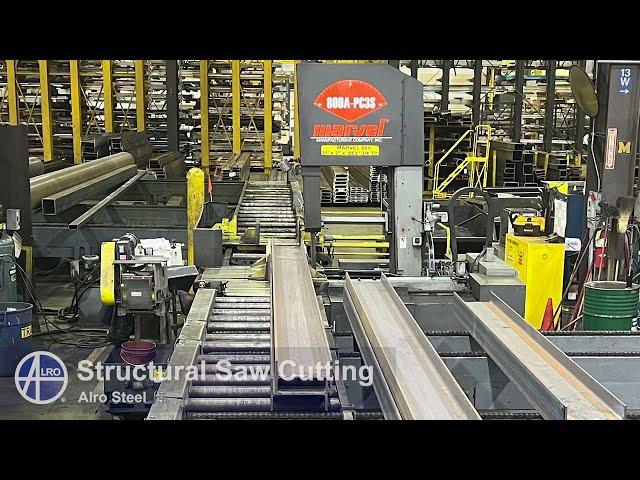 Structural Saw Cutting Mitering, and Bundle Cutting - Alro Steel