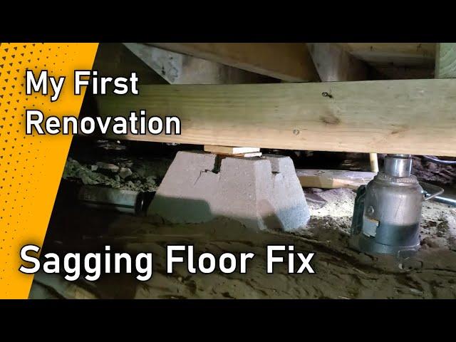 How I Fixed My Sagging Floor | My First Renovation