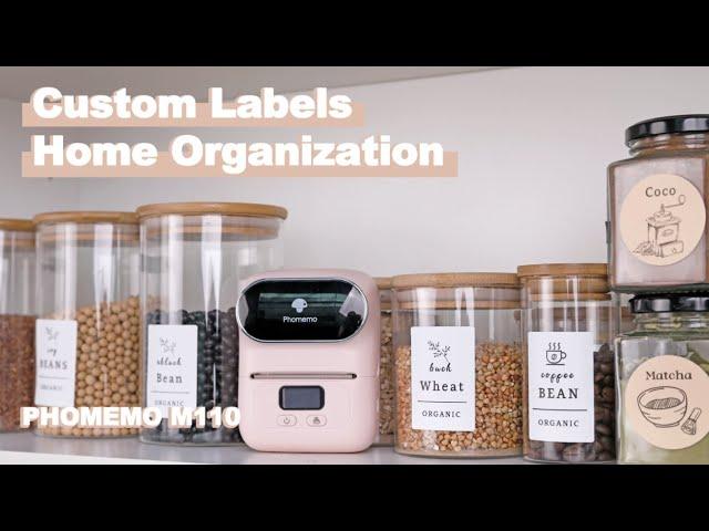 PHOMEMO × HOME ORGANIZATION | Custom Storage Label & Name Label with Phomemo M110