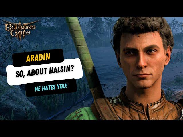 Asking Aradin About Halsin When He HATES You | Baldur's Gate 3