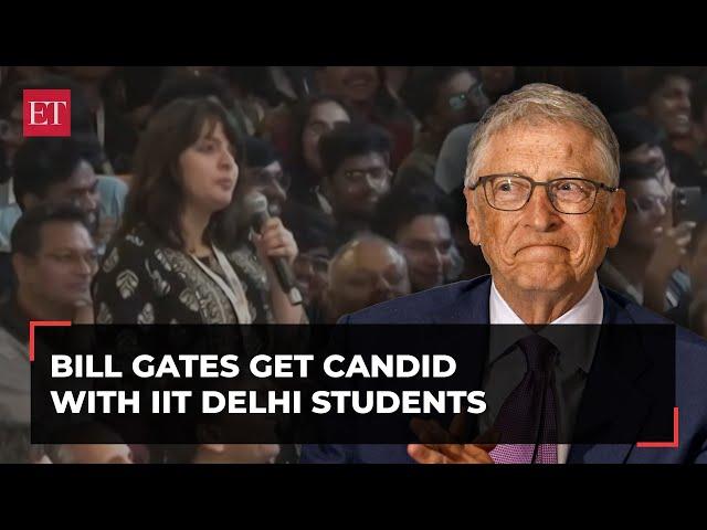 Bill Gates in India: Microsoft founder gets candid with IIT Delhi students in a rapid fire chat