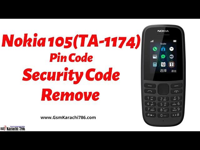 Nokia TA 1174 Pin Code Remove With Infinity Best Dongle