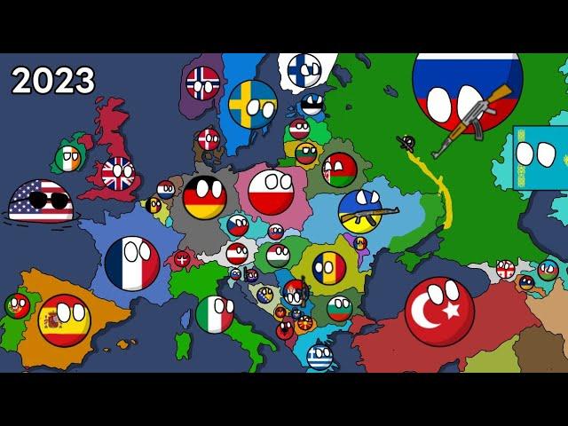 History of Europe (1900-2024) Countryballs Best version