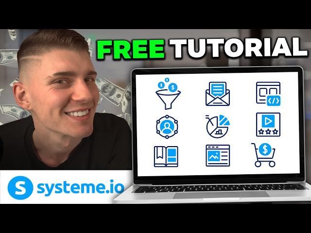 Systeme.io Tutorial - FREE Complete Tutorial (Sales Funnels, Landing Pages, Email Marketing)