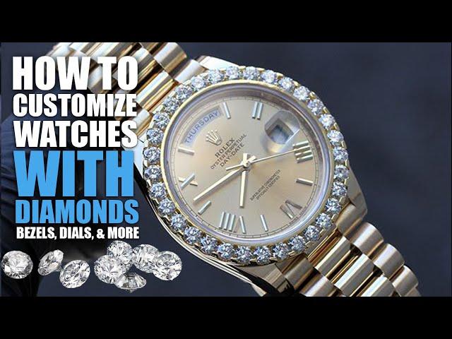 How To Customize Watches With Diamonds (Bezels, Dials, Icing Out, & More) Rolex, Audemars Piguet