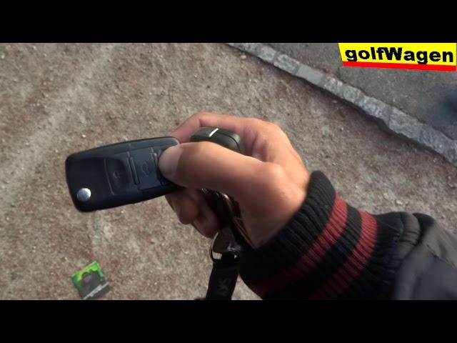 VW Golf how to authorize keyfob remote control open/close /authorize the VW KEY/ 433MHz