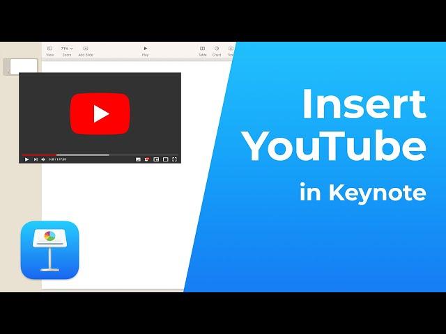 How to Insert YouTube Video in Keynote