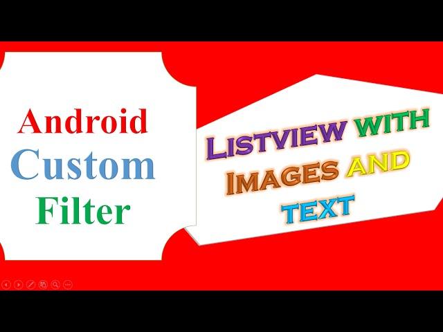 Android ListView Ep.09  : Custom Filter/Search - BaseAdapter [With Images and Text]