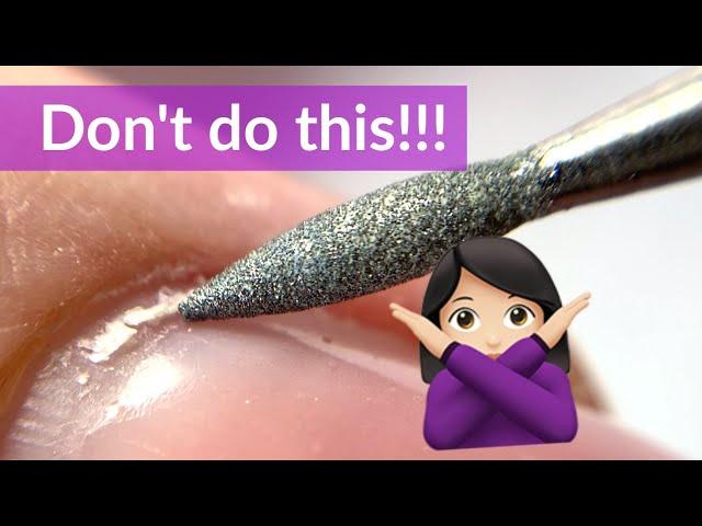 Mistakes in Dry Electric Nail File Manicure (Russian Manicure)