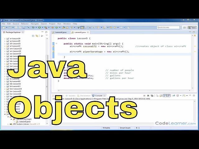 Java Programming Tutorial - 05 - Storing and Accessing Instance Variables of an Object