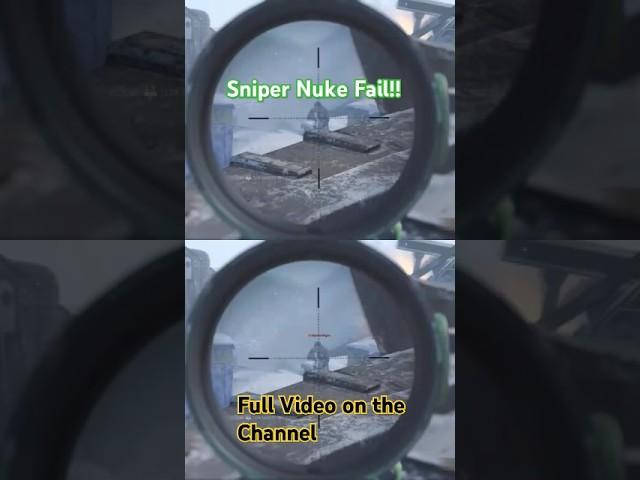 Sniper Nuke Fail!! #shorts #youtubeshorts #callofduty #vorkuta