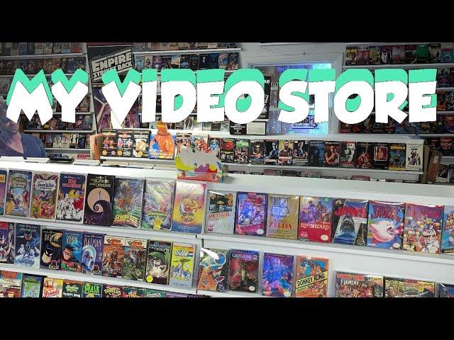 MY PERSONAL VIDEO STORE!! VHS, LASERDISC, BLU-RAY ,ARCADES ETC BLOCKBUSTER VIDEO (UPDATED)