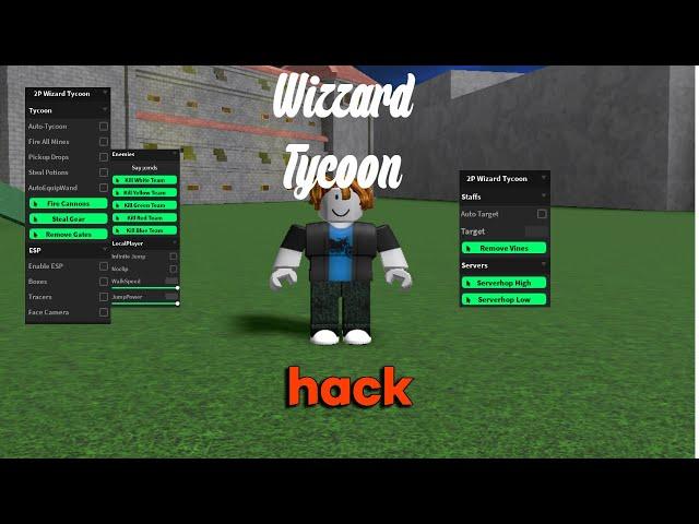 Wizard Tycoon 2 Player Script Hack | Auto Farm, FE Kill All, Admin, Bring All & More| Script Comment